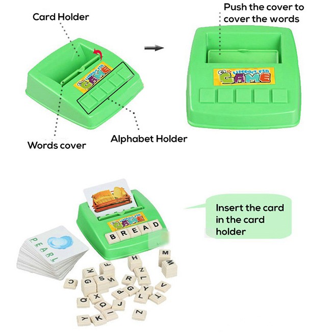 ET 809 Vocabulary Spelling Family Game As Picture